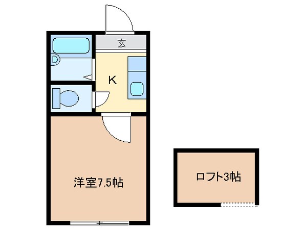 南日永駅 徒歩34分 1階の物件間取画像